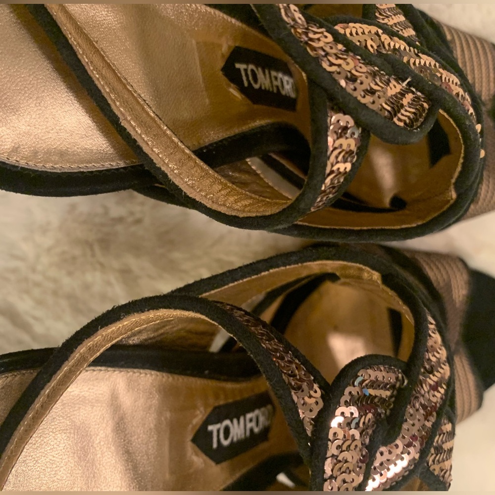 🔥🔥🔥TOM FORD Sandals Size 9 or 40 Europe runs really small like size 8 - Picture 12 of 16